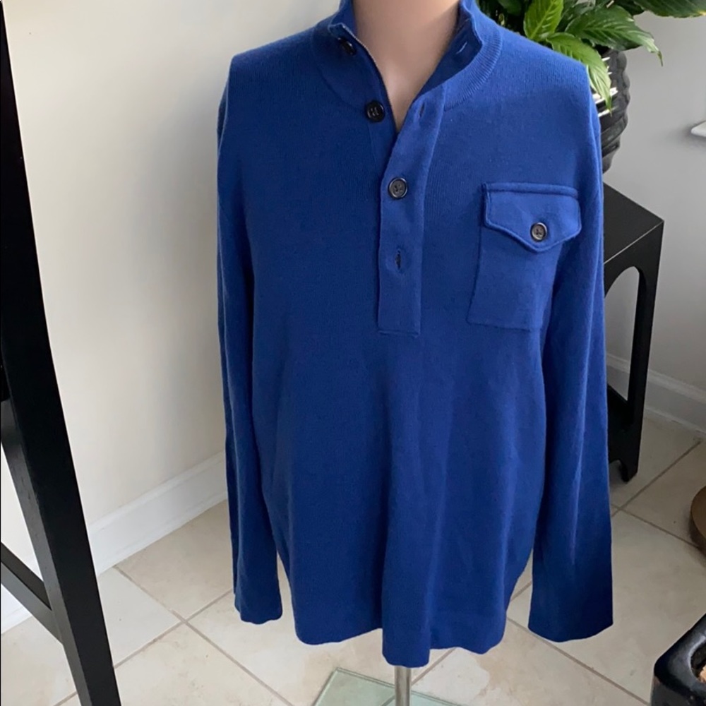 Banana Republic extra fine merino 1/4 zip sweater